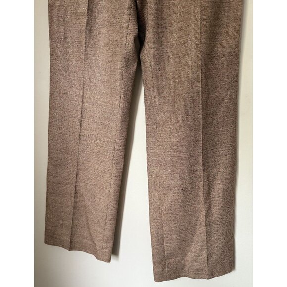 Joseph Women's Gold‎ Metallic Virgin Wool Mid Rise Trousers Size Quiet Luxury - Picture 4 of 8